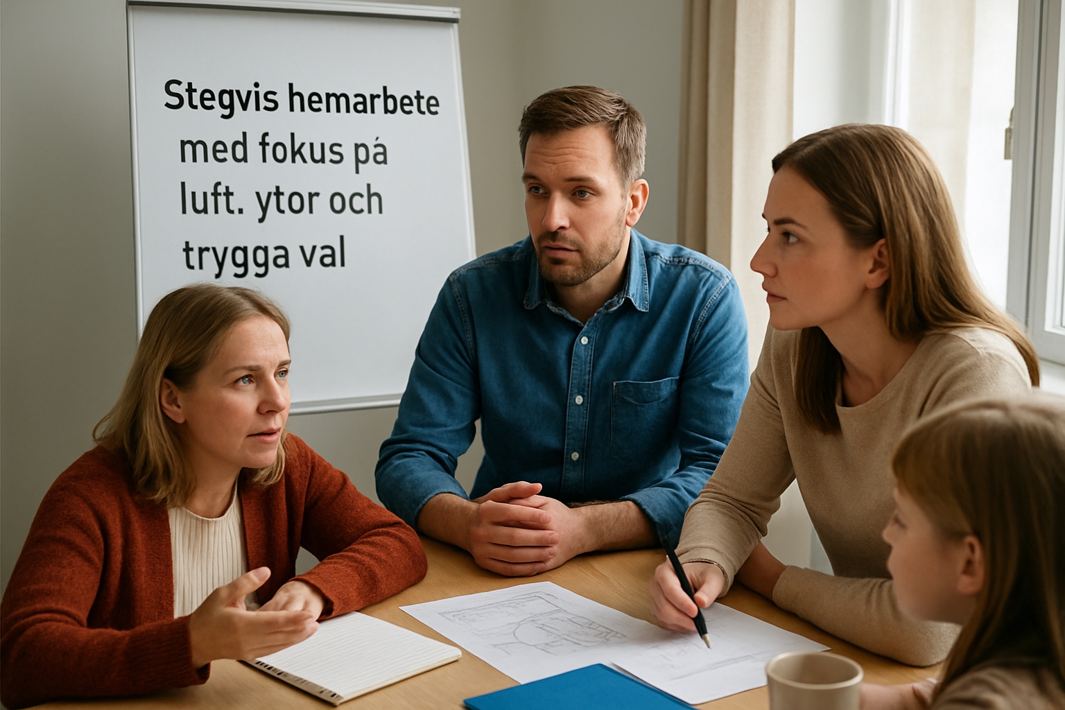 Stegvis hemarbete med fokus på luft, ytor och trygga val