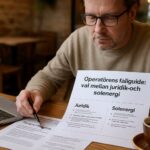 Operatörens fallguide: val mellan juristinsatser och villans solcellsupplägg