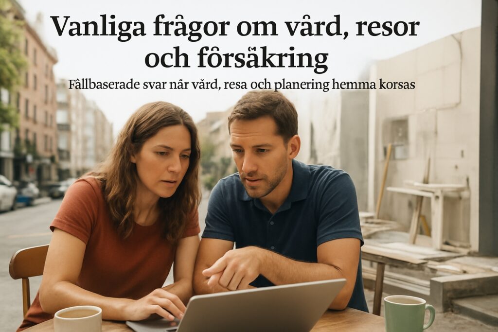 Fallbaserade svar när vård, resa och planering hemma korsas